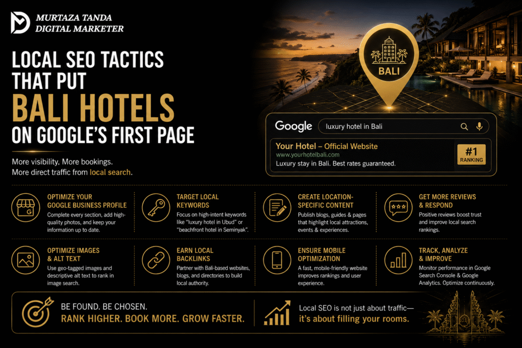 Local SEO Tactics That Put Bali Hotels on Google's First Page